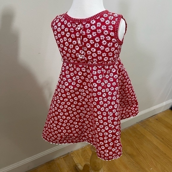 Mulberribush sz 2T dress red with a white print - Picture 5 of 9